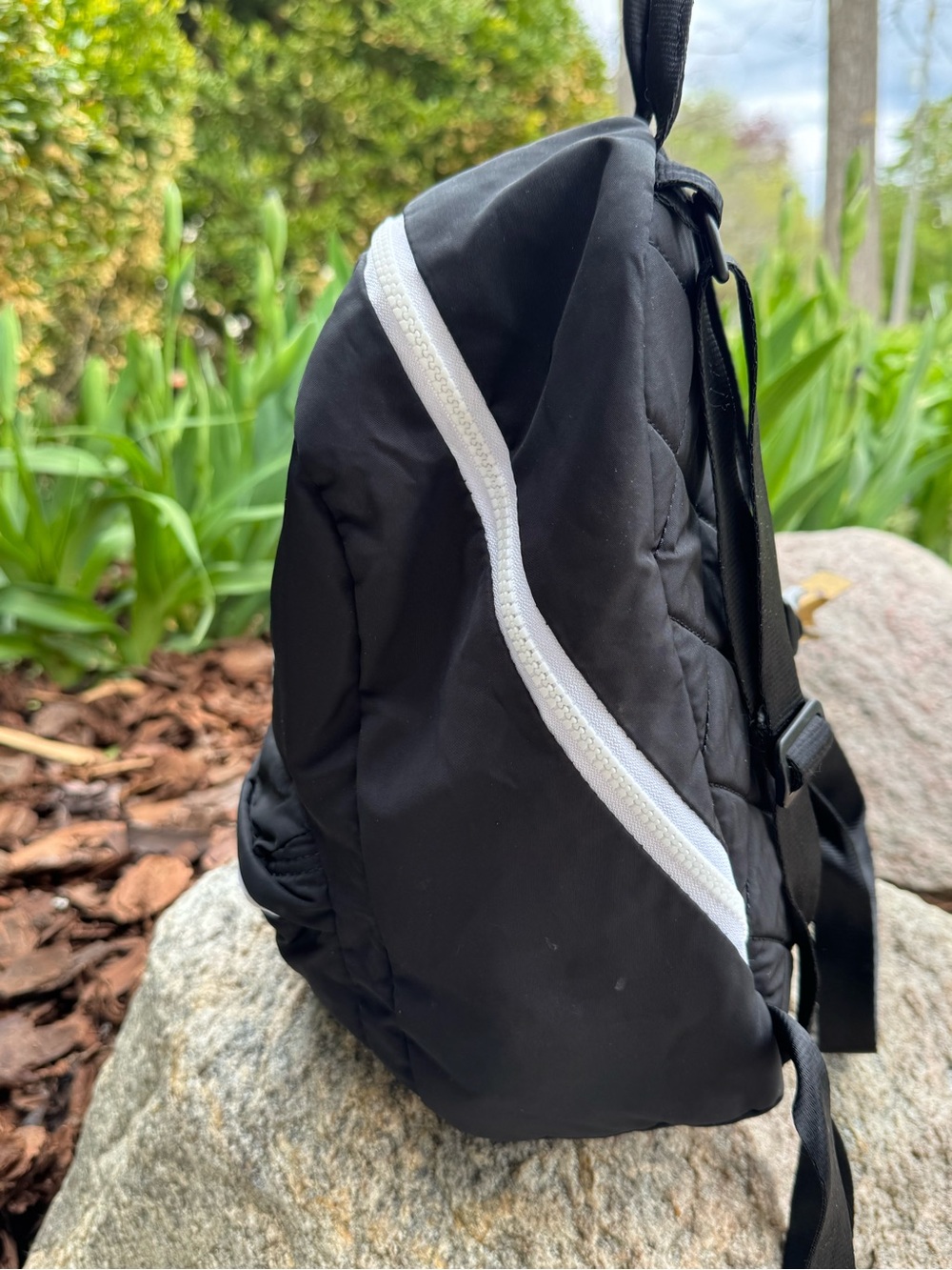 Adidas Classic trefoil black and white mini backpack unisex - Picture 2 of 6